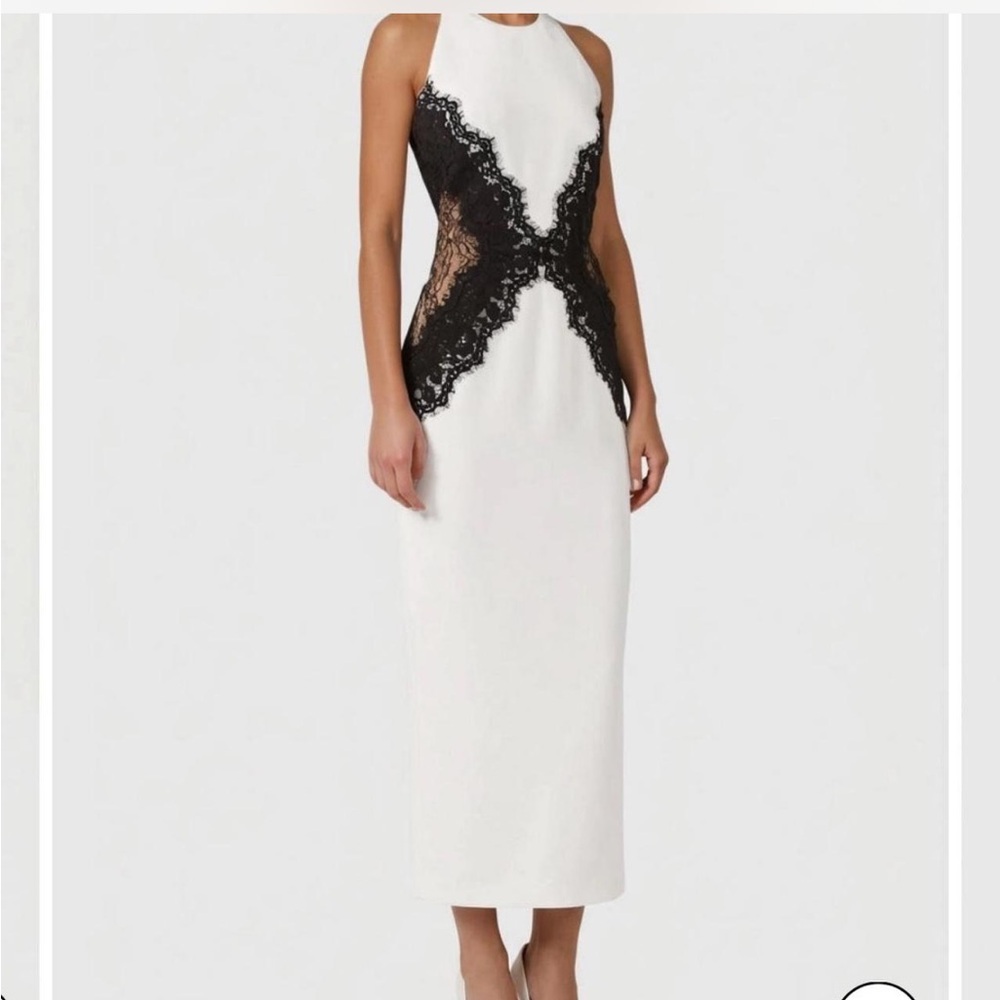 Innovare denim black and white dress